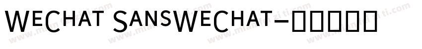 WeChat SansWeChat字体转换